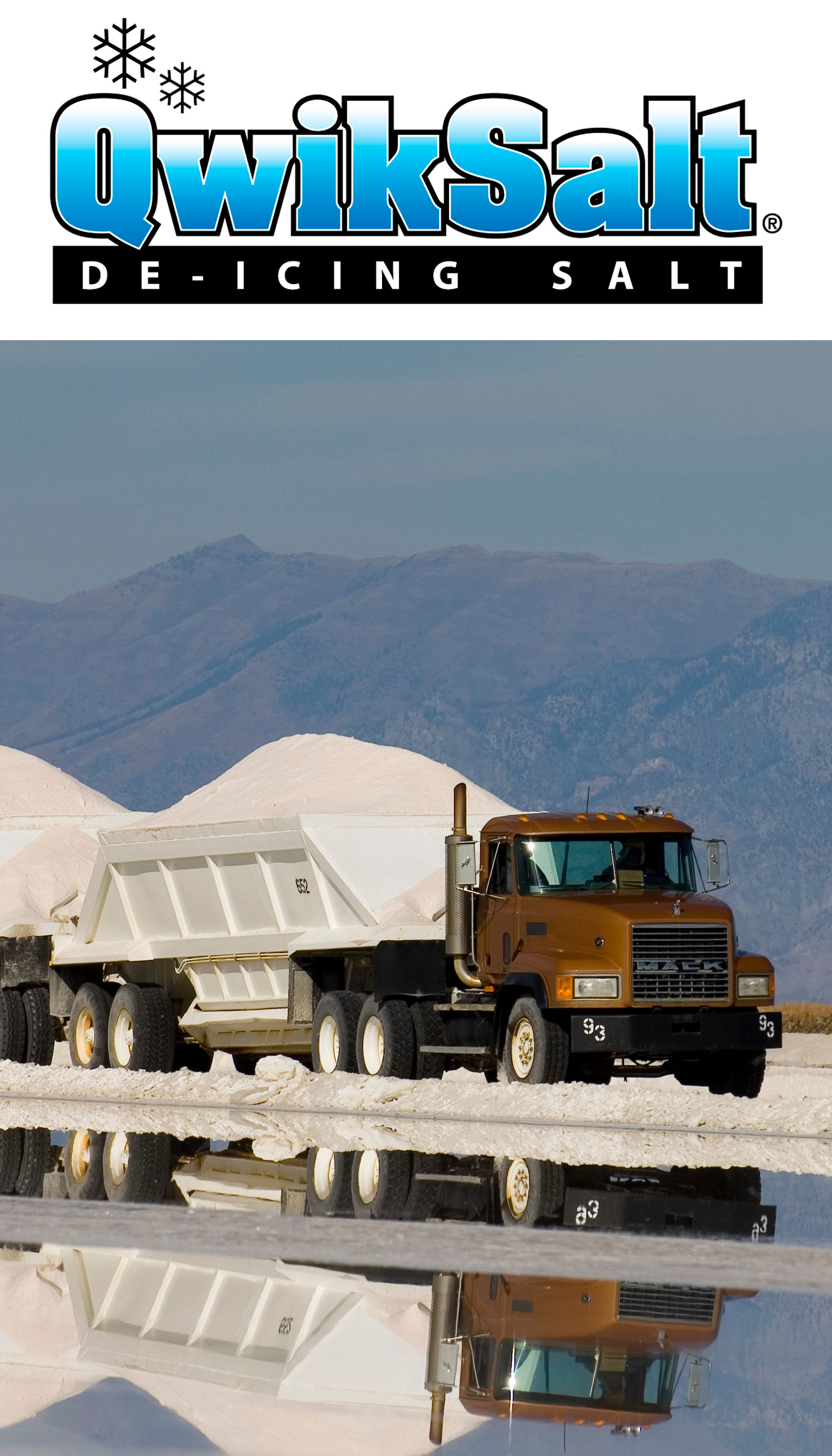 Truck loaded with salt in Ogden, UT